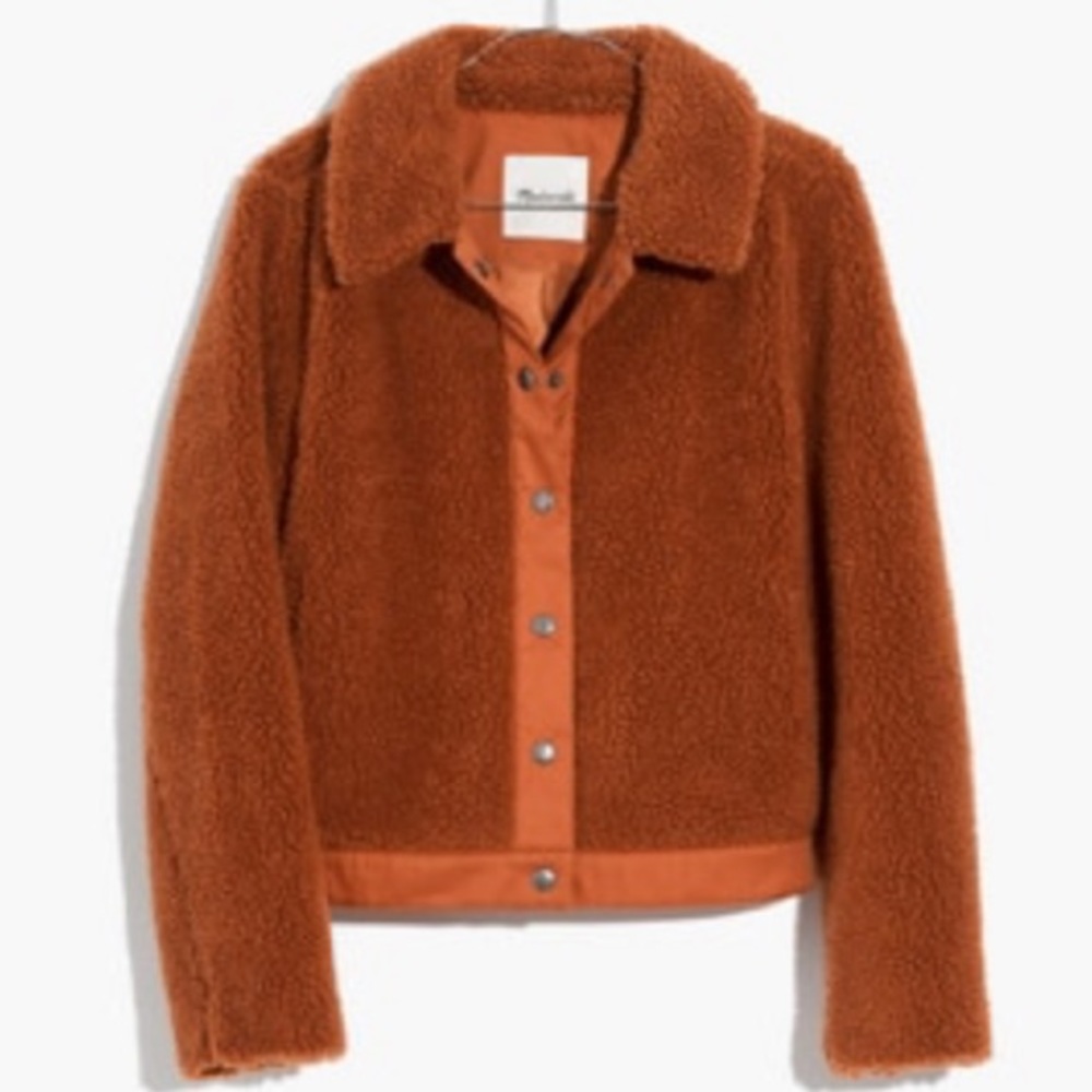 NWT | Madewell Sherpa Portland Jacket (Medium)